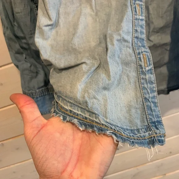 Garage | Light Denim Button Up Long Sleeve - Picture 3 of 7